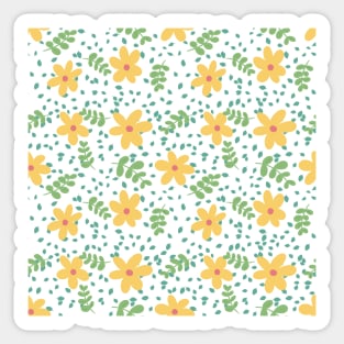 Yellow Flowers Sticker